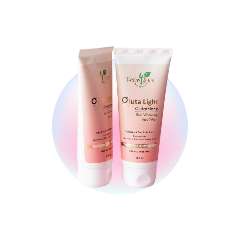 GLUTA LIGHT Glutathione Face Wash With Kojic Acid Grapeseed Oil Vitami Herbs4Sure GLUTA LIGHT Glutathione Face Wash With Kojic Acid Grapeseed Oil Vitami Herbs4Sure