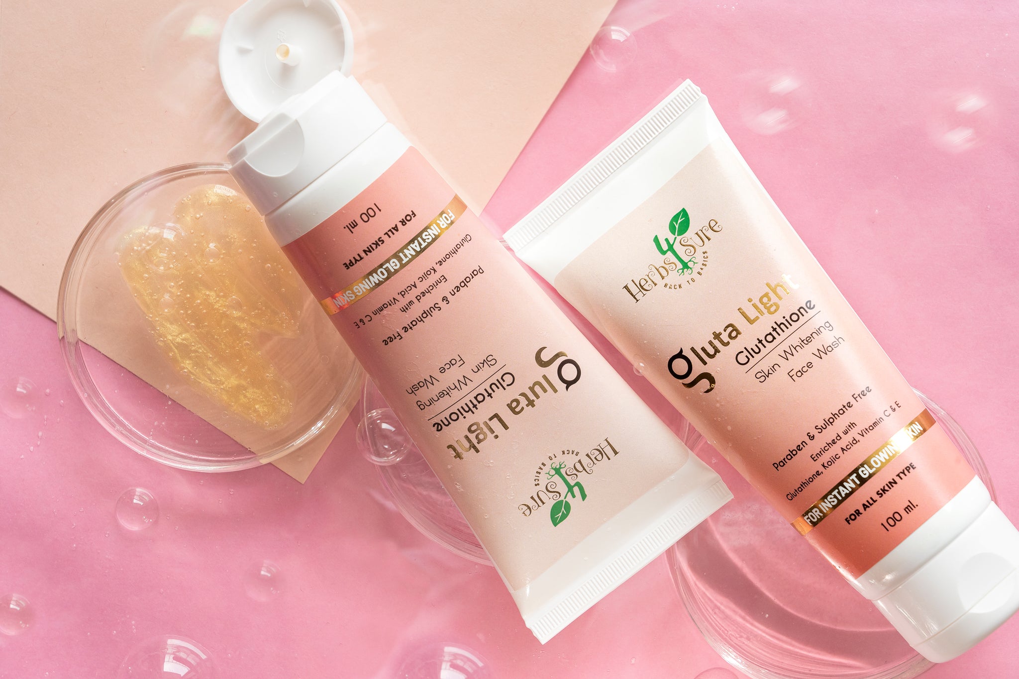 GLUTA LIGHT Glutathione Face Wash With Kojic Acid Grapeseed Oil Vitami Herbs4Sure GLUTA LIGHT Glutathione Face Wash With Kojic Acid Grapeseed Oil Vitami Herbs4Sure