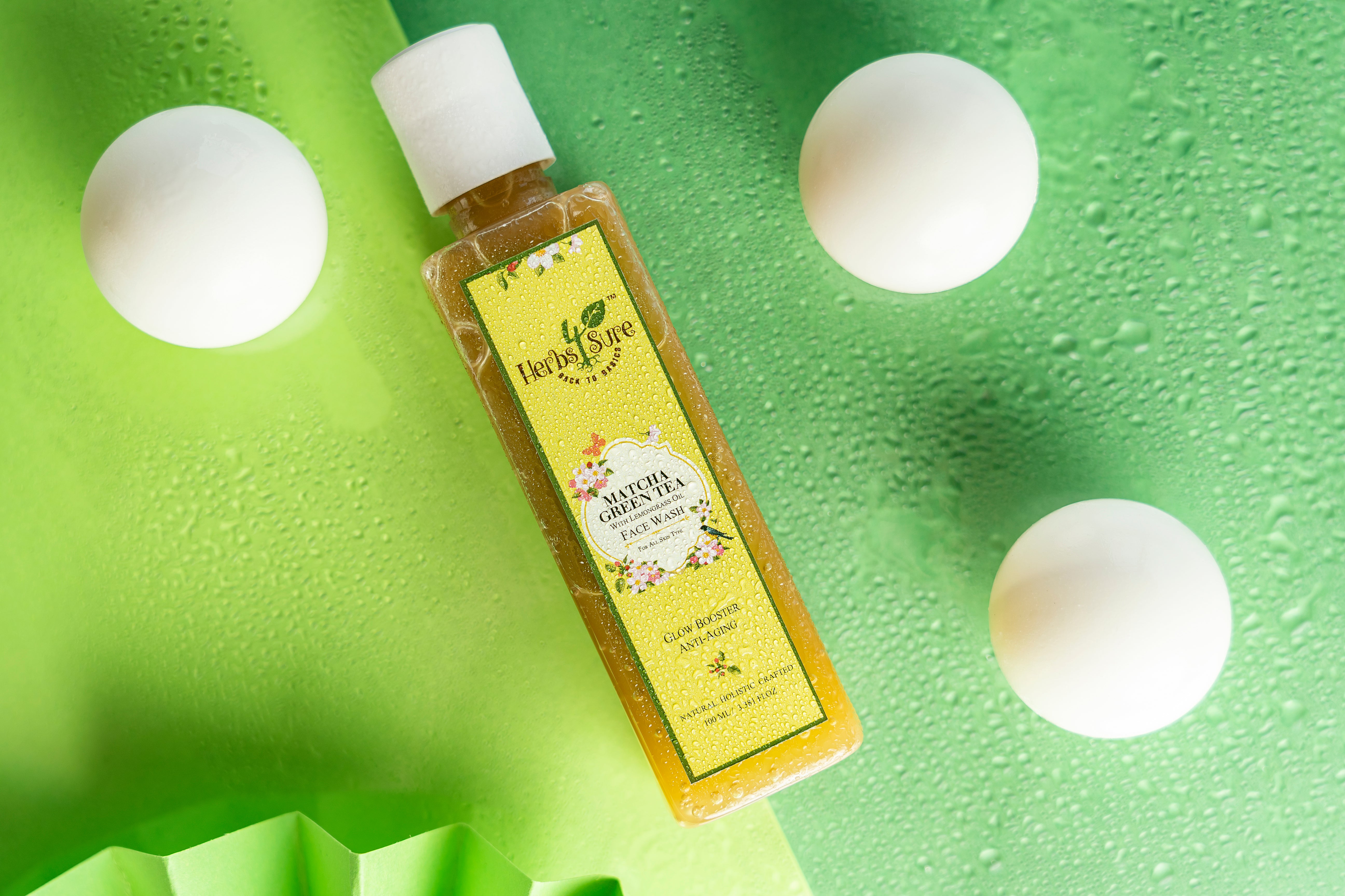 MATCHA GREEN TEA FACE WASH - Anti Aging And for Skin Brightening Glow face cleanser