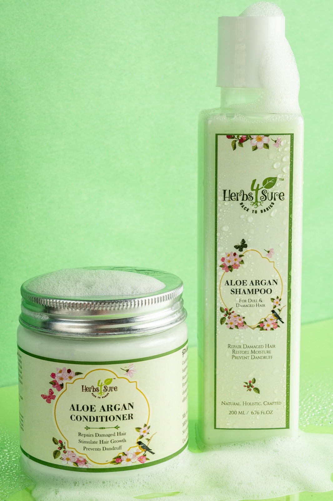 ALOE ARGAN CONDITIONER- FOR DAILY USE- DANDRUFF PRONE SCALP - TREATS DRY DULL FRIZZY HAIR