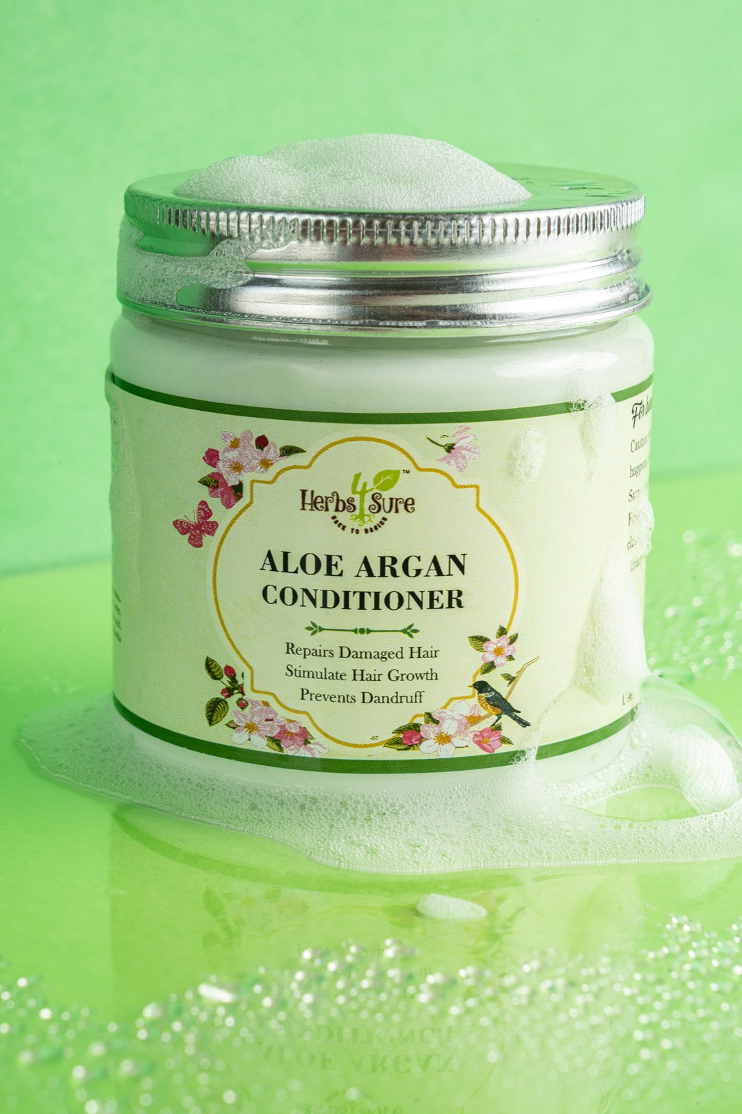 ALOE ARGAN CONDITIONER- FOR DAILY USE- DANDRUFF PRONE SCALP - TREATS DRY DULL FRIZZY HAIR